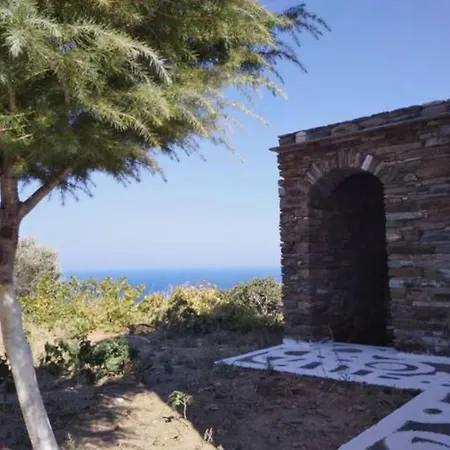 Andros Vineyard House With Sea View 아파트