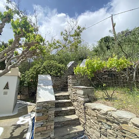 Andros Vineyard House With Sea View 아파트