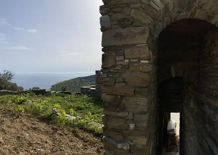 Andros Vineyard House With Sea View Sineti